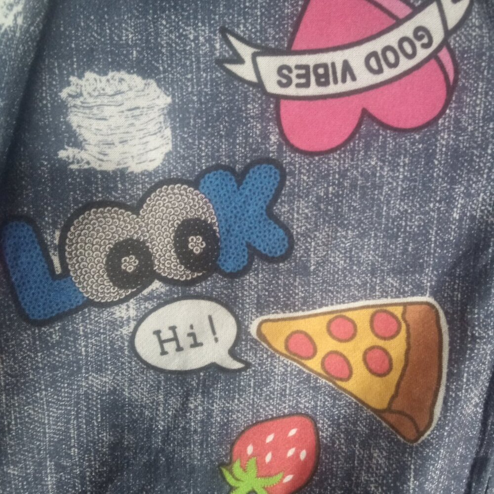 Eye Candy Women's Hoodie Size XL Zip Up Metal Happy Unicorns Ice Cream - Picture 4 of 5